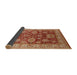 Sideview of Mid-Century Modern Brown Sand Brown Oriental Rug, urb2952