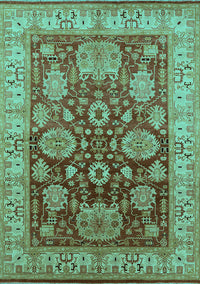Oriental Turquoise Traditional Rug, urb2952turq