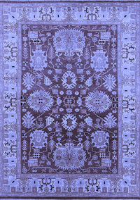 Oriental Blue Traditional Rug, urb2952blu