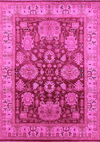 Oriental Pink Traditional Rug, urb2952pnk