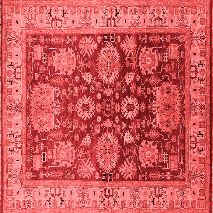 Machine Washable Oriental Red Traditional Rug, wshurb2952red