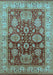 Oriental Light Blue Traditional Rug, urb2952lblu
