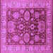 Square Oriental Purple Traditional Rug, urb2952pur