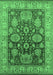 Oriental Emerald Green Traditional Rug, urb2952emgrn