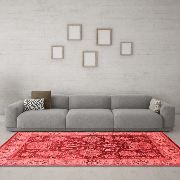 Traditional Red Washable Rugs
