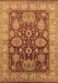 Machine Washable Oriental Brown Traditional Rug, wshurb2952brn