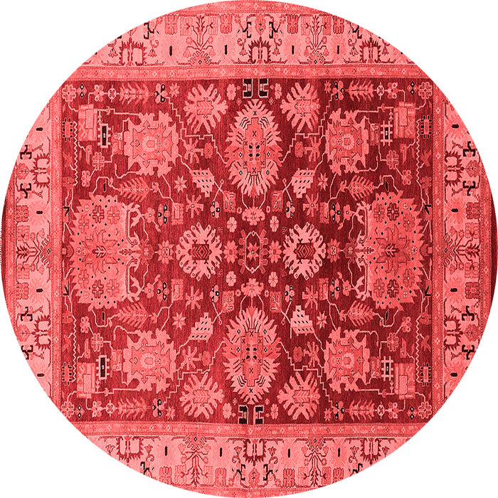 Machine Washable Oriental Red Traditional Rug, wshurb2952red