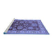 Sideview of Machine Washable Oriental Blue Traditional Rug, wshurb2952blu