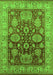 Oriental Green Traditional Rug, urb2952grn