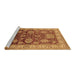 Sideview of Machine Washable Oriental Brown Traditional Rug, wshurb2952brn