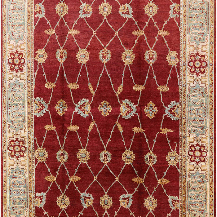 Mid-Century Modern Red Oriental Rug, urb2953