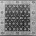 Square Oriental Gray Traditional Rug, urb2953gry