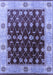 Machine Washable Oriental Blue Traditional Rug, wshurb2953blu