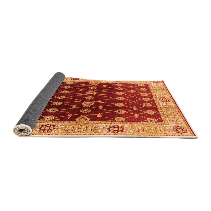 Sideview of Oriental Orange Traditional Rug, urb2953org