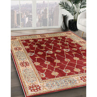 Mid-Century Modern Red Oriental Rug, urb2953