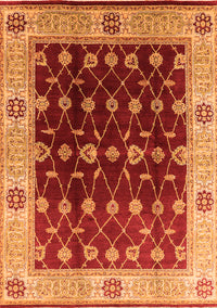 Oriental Orange Traditional Rug, urb2953org