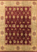 Machine Washable Oriental Brown Traditional Rug, wshurb2953brn