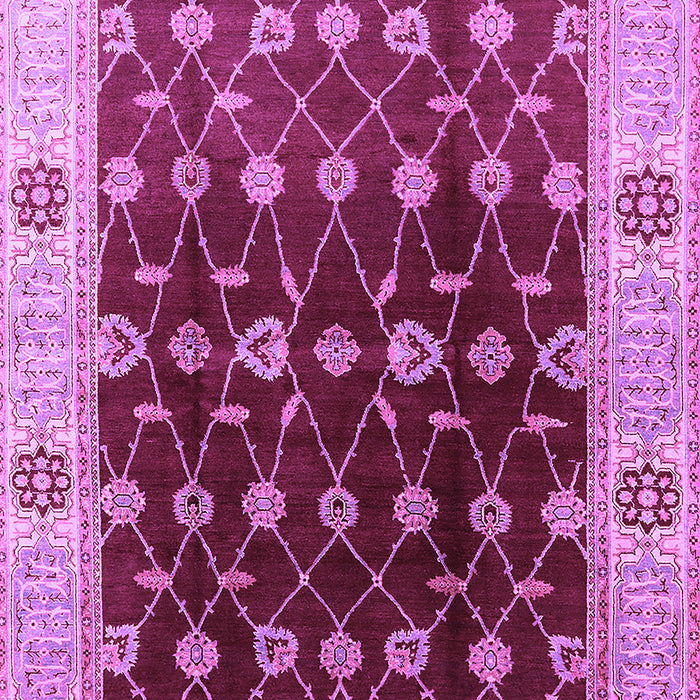 Machine Washable Oriental Purple Traditional Area Rugs, wshurb2953pur