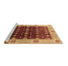 Sideview of Machine Washable Oriental Brown Traditional Rug, wshurb2953brn