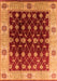 Machine Washable Oriental Orange Traditional Area Rugs, wshurb2953org