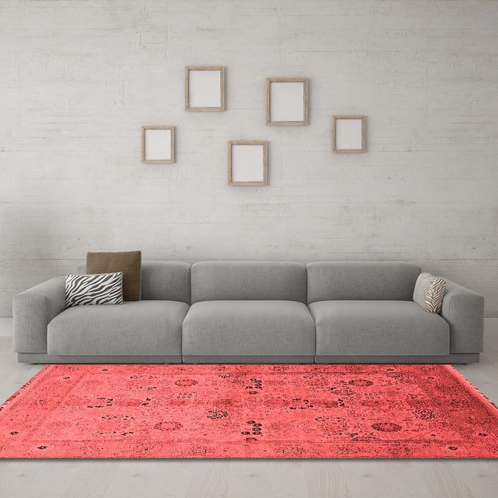 Traditional Red Washable Rugs