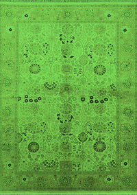 Oriental Green Traditional Rug, urb2954grn