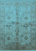 Oriental Light Blue Traditional Rug, urb2954lblu