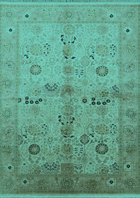 Oriental Turquoise Traditional Rug, urb2954turq