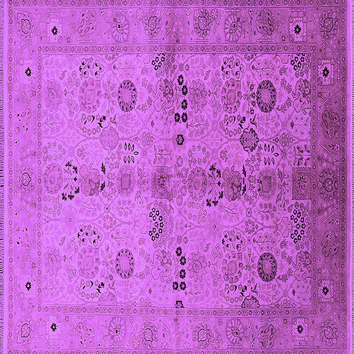 Square Oriental Purple Traditional Rug, urb2954pur