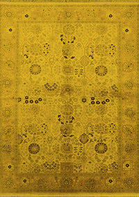 Oriental Yellow Traditional Rug, urb2954yw