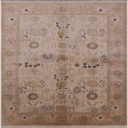 Square Machine Washable Industrial Modern Sienna Brown Rug, wshurb2954
