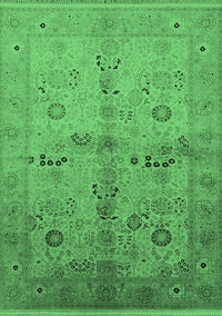 Oriental Emerald Green Traditional Rug, urb2954emgrn