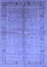 Oriental Blue Traditional Rug, urb2955blu