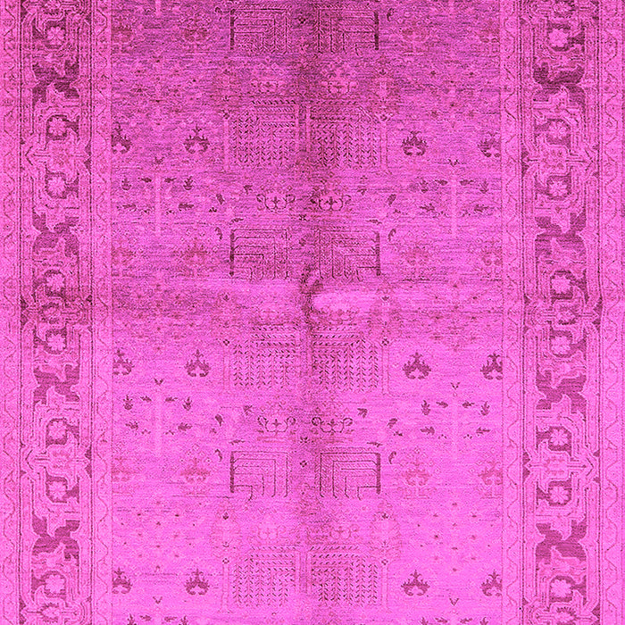 Machine Washable Oriental Pink Traditional Rug, wshurb2955pnk
