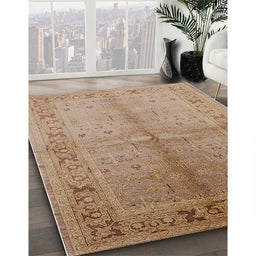 Machine Washable Industrial Modern Light Brown Rug in a Family Room, wshurb2955