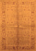 Machine Washable Oriental Orange Traditional Area Rugs, wshurb2955org