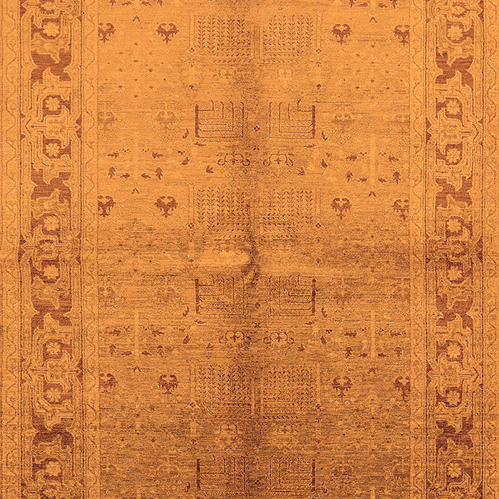 Machine Washable Oriental Orange Traditional Area Rugs, wshurb2955org