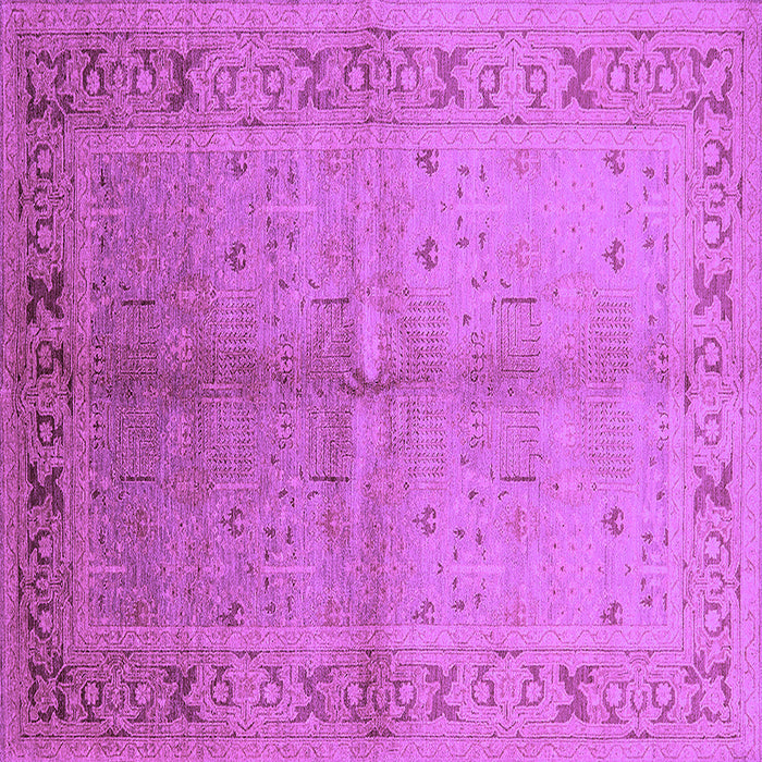 Square Oriental Purple Traditional Rug, urb2955pur