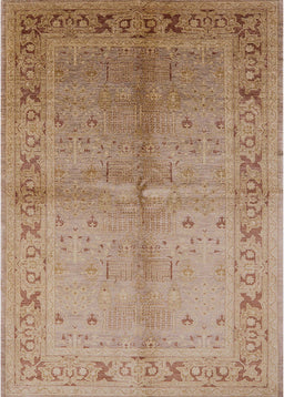 Machine Washable Industrial Modern Light Brown Rug, wshurb2955