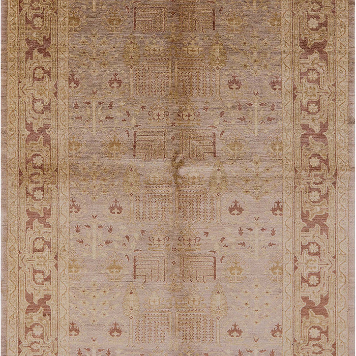 Mid-Century Modern Light Brown Oriental Rug, urb2955