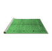 Sideview of Machine Washable Oriental Emerald Green Traditional Area Rugs, wshurb2955emgrn