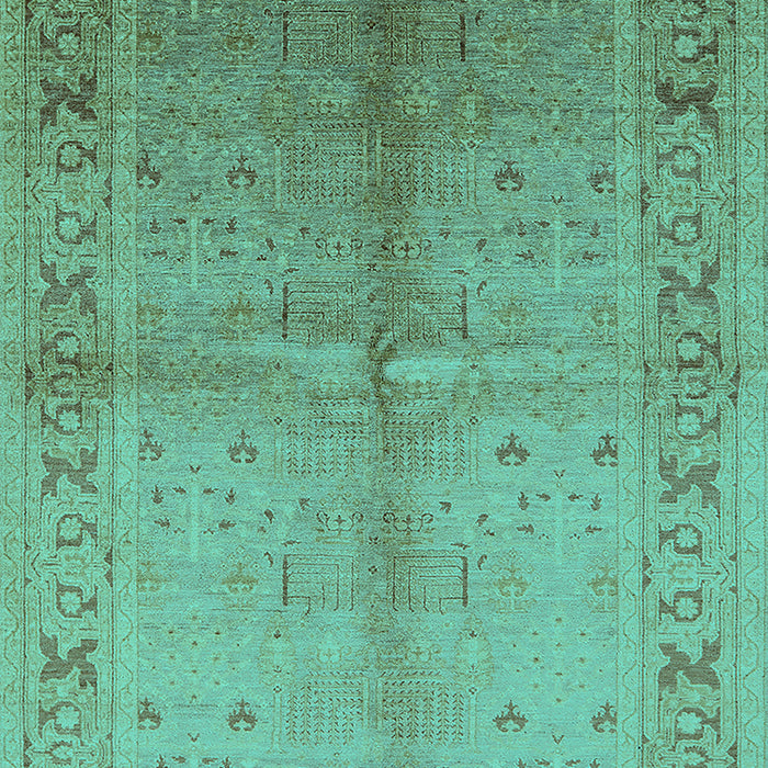 Oriental Turquoise Traditional Rug, urb2955turq