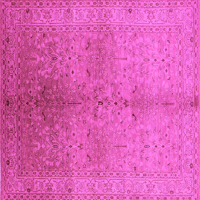 Square Oriental Pink Traditional Rug, urb2956pnk