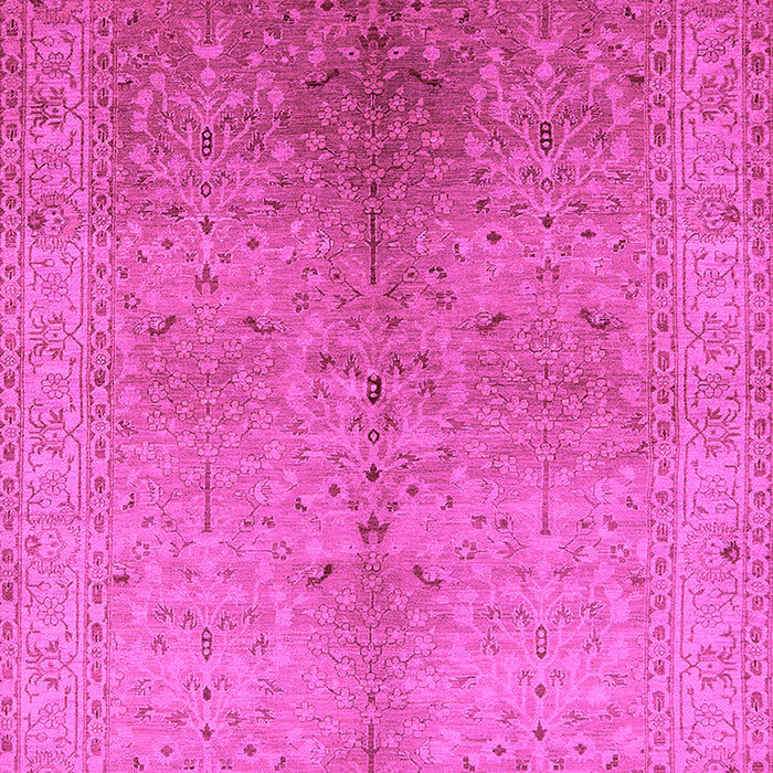 Machine Washable Oriental Pink Traditional Rug, wshurb2956pnk