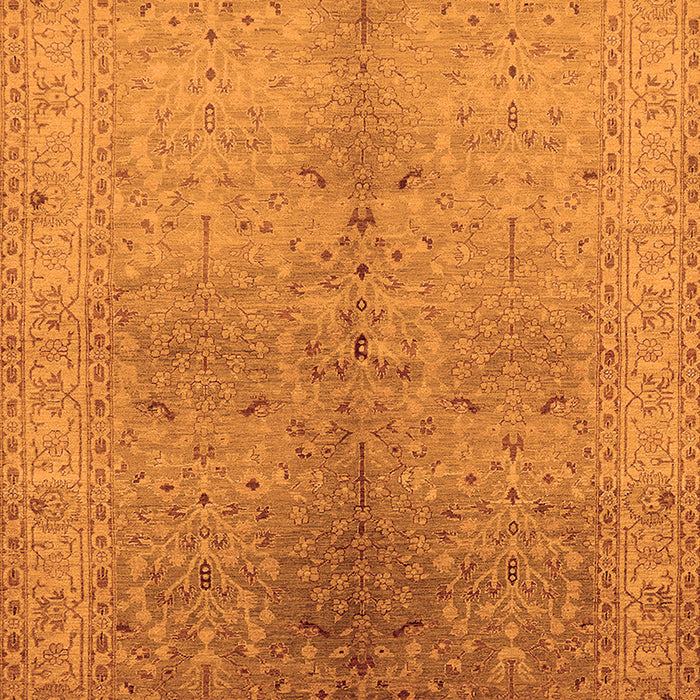 Machine Washable Oriental Orange Traditional Area Rugs, wshurb2956org