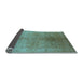 Sideview of Oriental Light Blue Traditional Rug, urb2956lblu