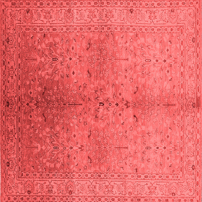 Machine Washable Oriental Red Traditional Rug, wshurb2956red