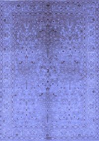 Oriental Blue Traditional Rug, urb2956blu