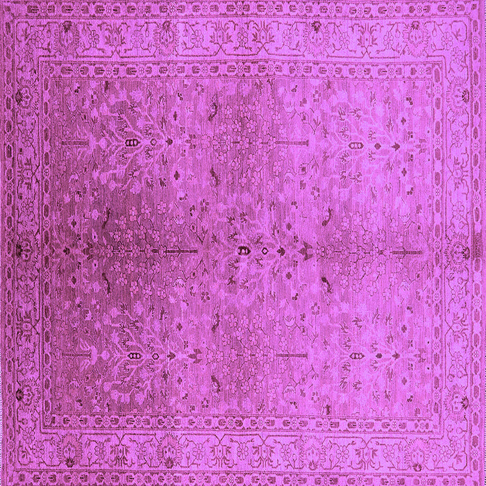 Square Oriental Purple Traditional Rug, urb2956pur