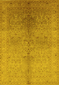 Oriental Yellow Traditional Rug, urb2956yw